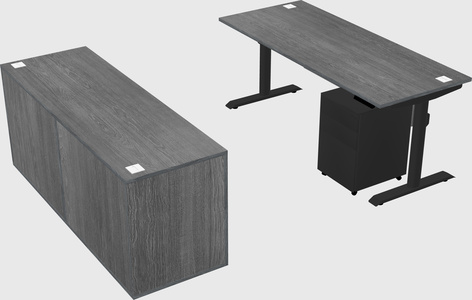 Dual motor electric desk