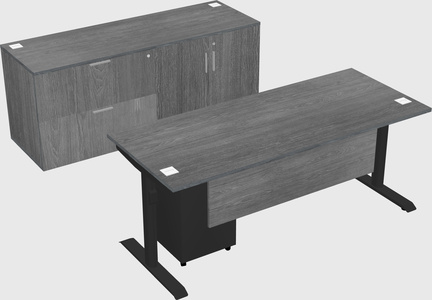Dual motor electric desk