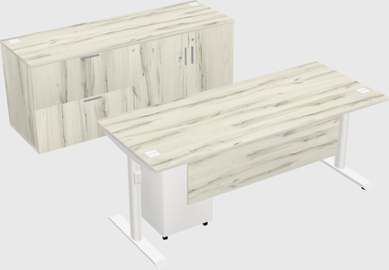 Dual motor electric desk