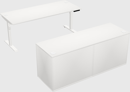 Dual motor electric desk