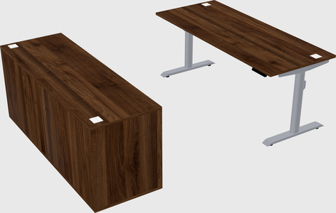 Dual motor electric desk