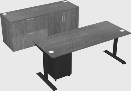 Dual motor electric desk