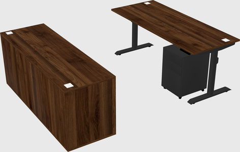 Dual motor electric desk