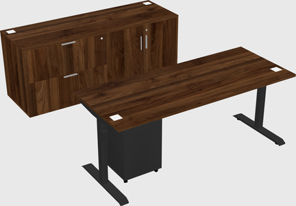 Dual motor electric desk