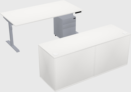 Dual motor electric desk