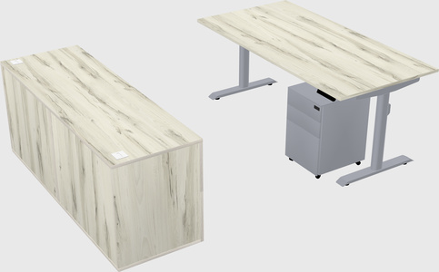 Dual motor electric desk