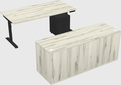 Dual motor electric desk