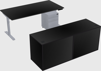 Dual motor electric desk