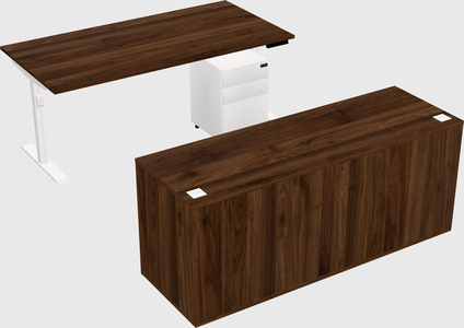 Dual motor electric desk