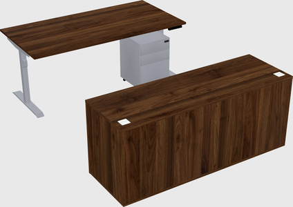 Dual motor electric desk