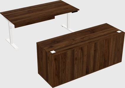 Dual motor electric desk