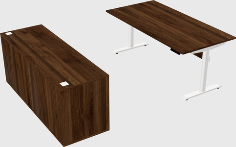 Dual motor electric desk