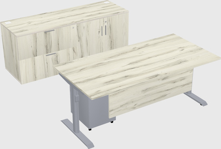 Dual motor electric desk