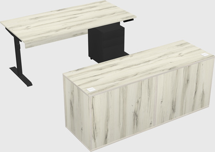 Dual motor electric desk