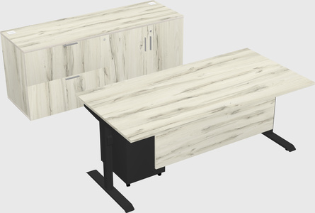 Dual motor electric desk