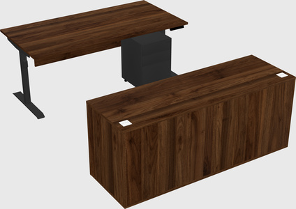 Dual motor electric desk