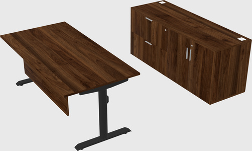 Dual motor electric desk