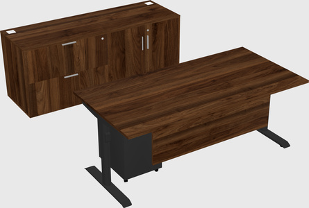 Dual motor electric desk