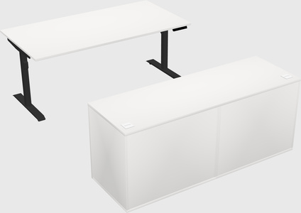 Dual motor electric desk