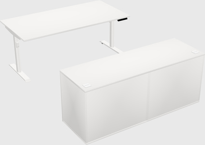 Dual motor electric desk