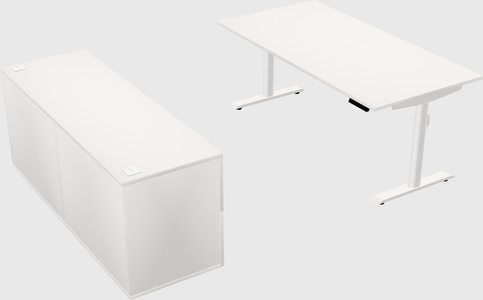 Dual motor electric desk