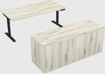 Dual motor electric desk