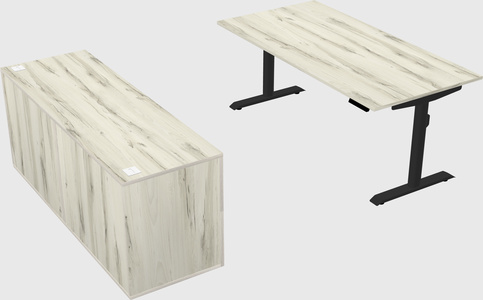 Dual motor electric desk