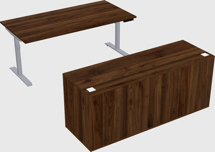 Dual motor electric desk