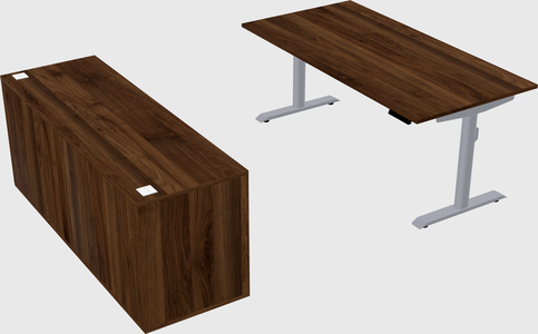 Dual motor electric desk