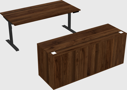 Dual motor electric desk