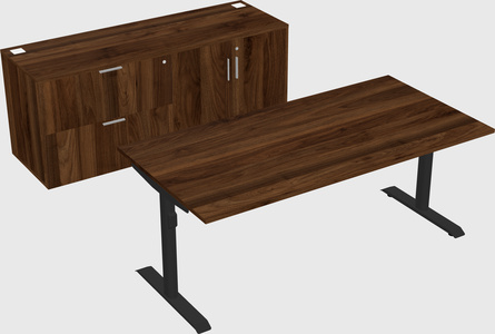 Dual motor electric desk