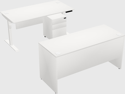 Dual motor electric desk