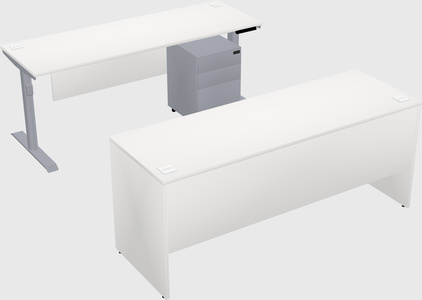 Dual motor electric desk
