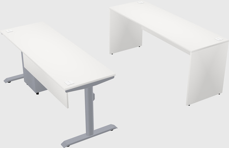 Dual motor electric desk