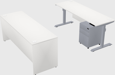 Dual motor electric desk