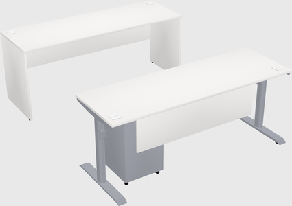 Dual motor electric desk