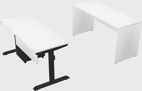 Dual motor electric desk