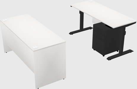 Dual motor electric desk