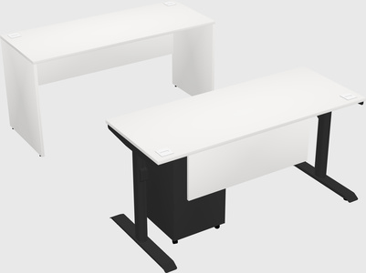 Dual motor electric desk