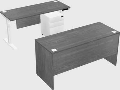 Dual motor electric desk