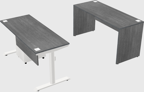 Dual motor electric desk