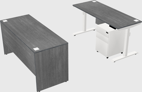 Dual motor electric desk