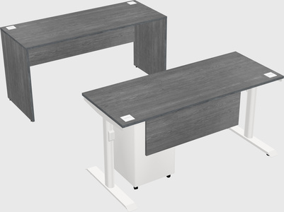Dual motor electric desk