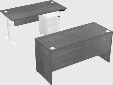 Dual motor electric desk
