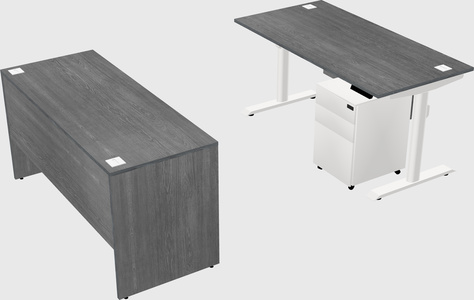 Dual motor electric desk