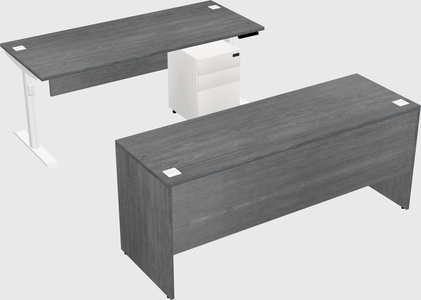 Dual motor electric desk