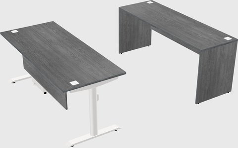 Dual motor electric desk