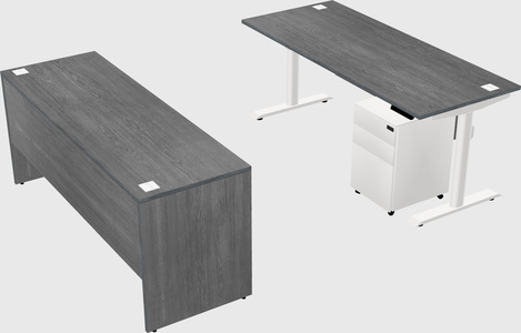 Dual motor electric desk