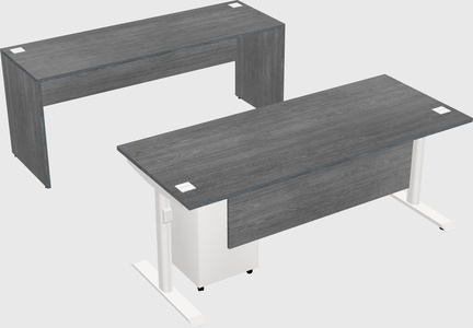 Dual motor electric desk