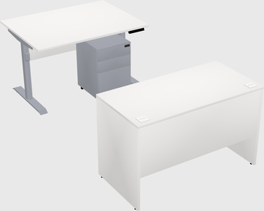 Dual motor electric desk